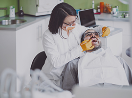 Examen de rutina del dentista