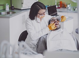 Examen de rutina del dentista