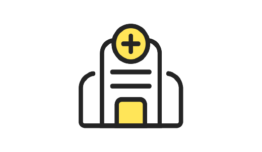 Ícono de un hospital