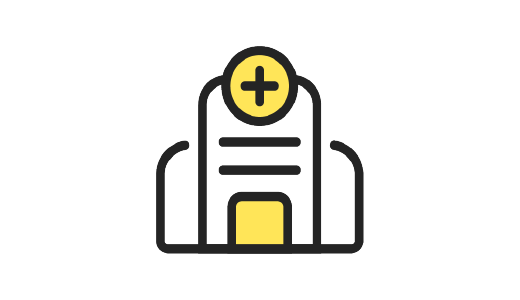 Ícono de un hospital